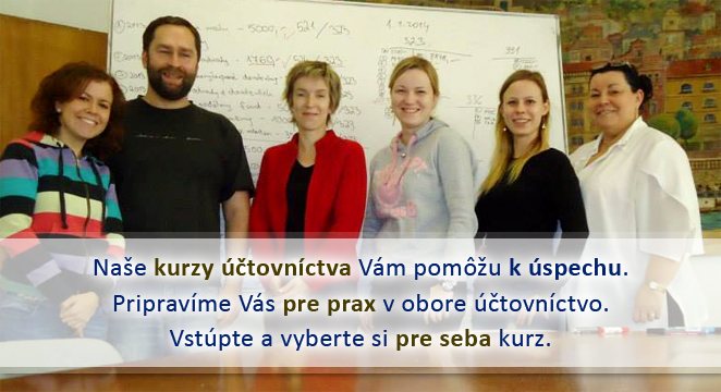 Kurzy účtovníctva v Bratislave